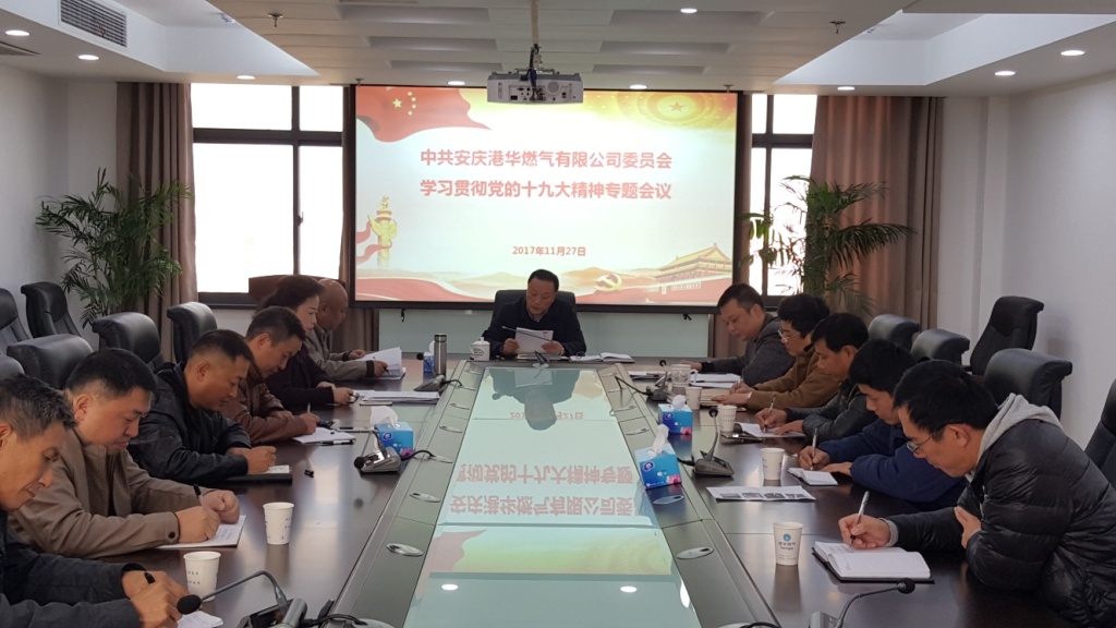 安慶港華燃氣公司召開(kāi)學(xué)習宣傳貫徹黨的十九大精神大會(huì )