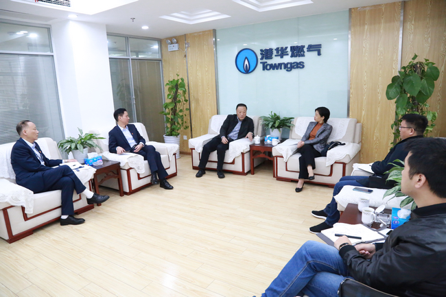 高新區管委會(huì )副主任吳海宏來(lái)安慶港華調研